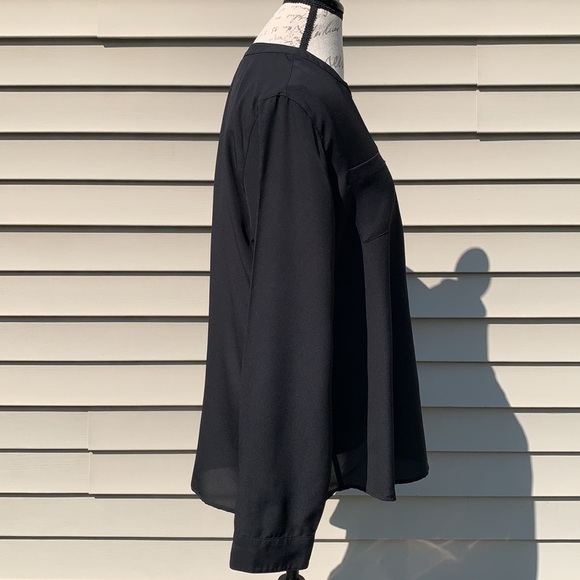 Old NAVY Black Jack Long Sleeve Collarless Tunic - Picture 1 of 11